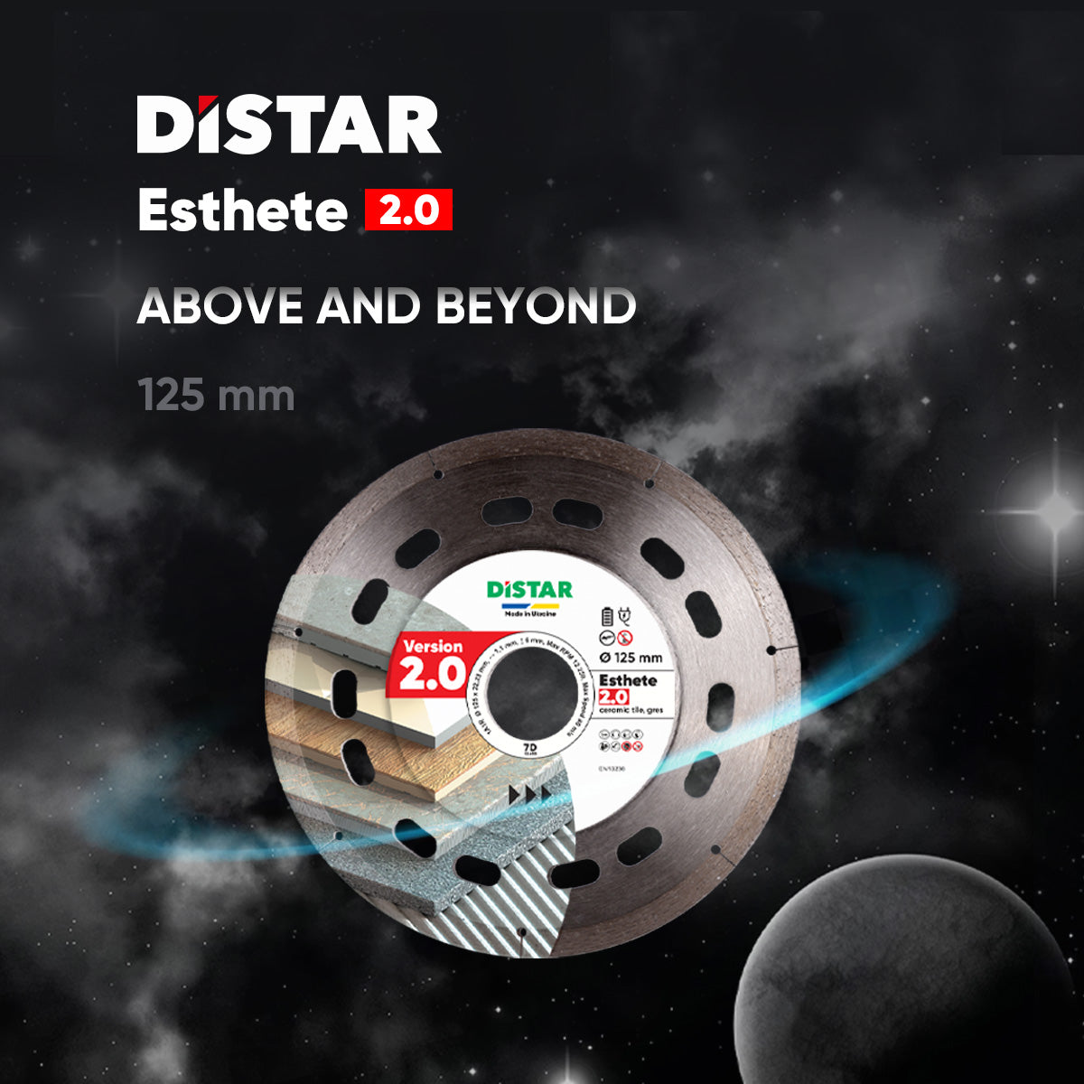 Distar ESTHETE 2.0 diamond blade for professional ceramic and porcelain tile cutting