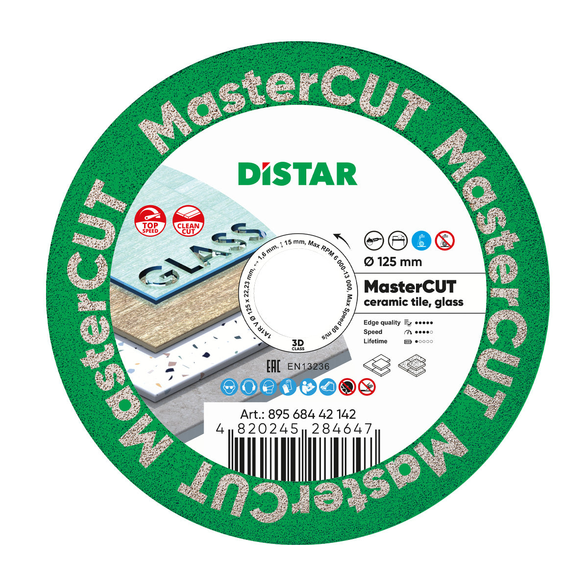 Distar MasterCUT 125 mm diamond cutting blade for porcelain and ceramic gres