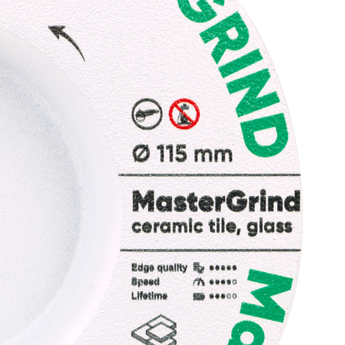 Distar Mastergrind 115 mm diamond blade marking and specifications