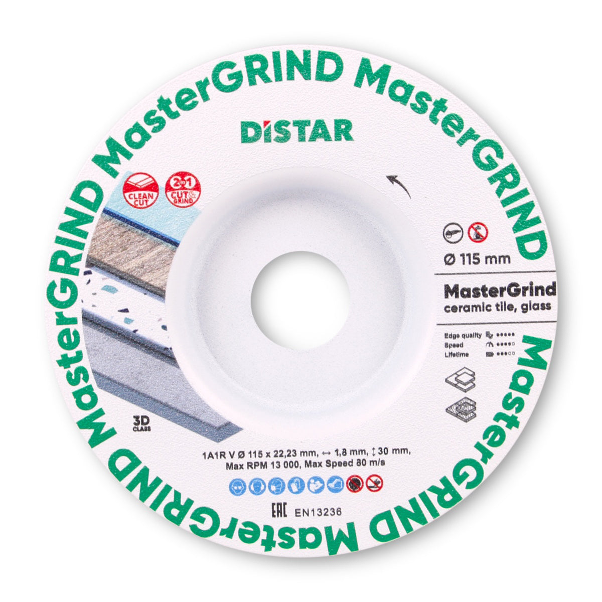Distar Mastergrind 115 mm diamond cutting blade for ceramic tile and glass