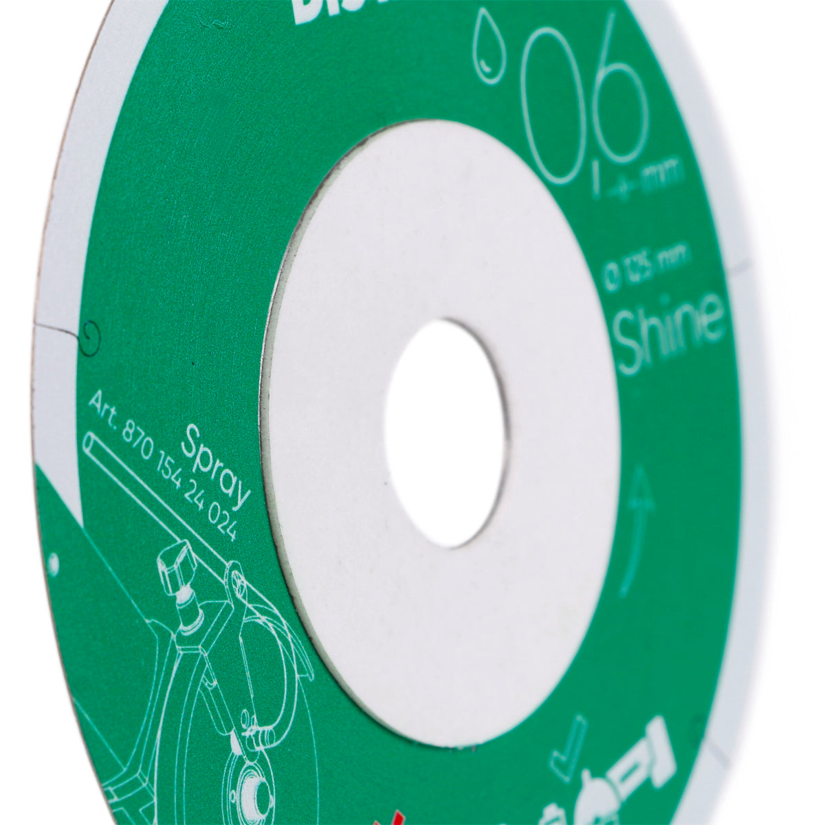 Side view of Distar Shine 101.6 mm ultra-thin diamond blade 0.6 mm