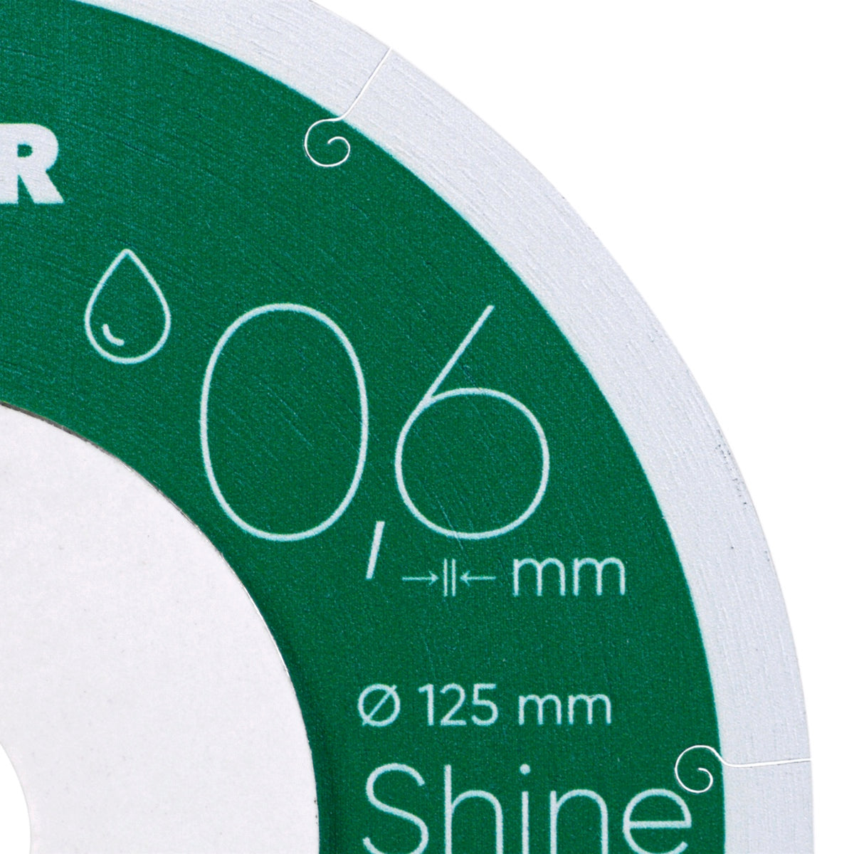 Ultra-thin 0.6 mm cutting edge of Distar Shine diamond blade