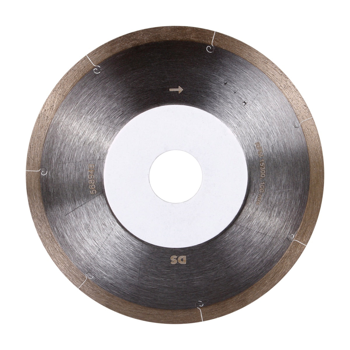 Distar SHINE diamond cutting blade rear side view