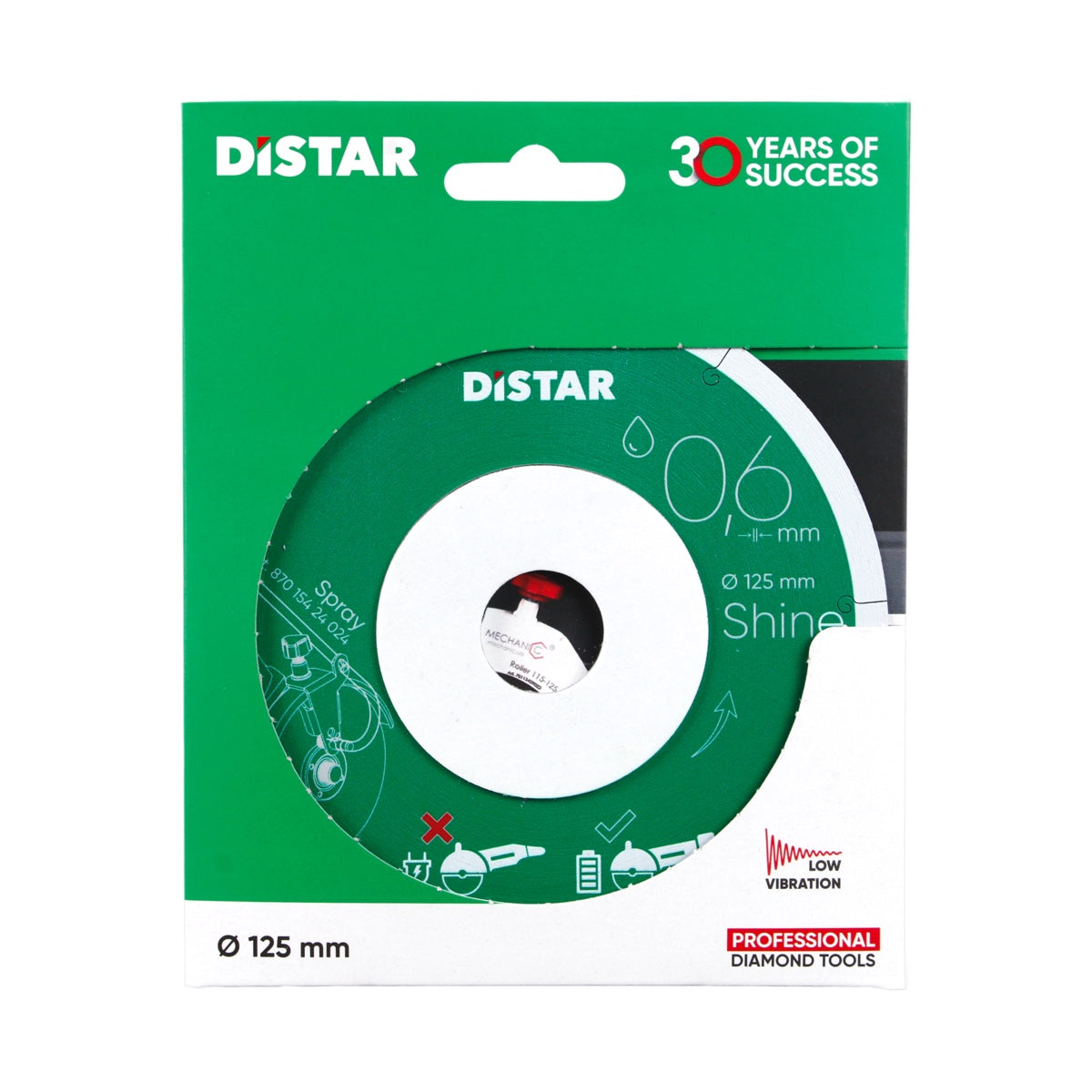 Distar SHINE 125 mm diamond cutting blade in original packaging
