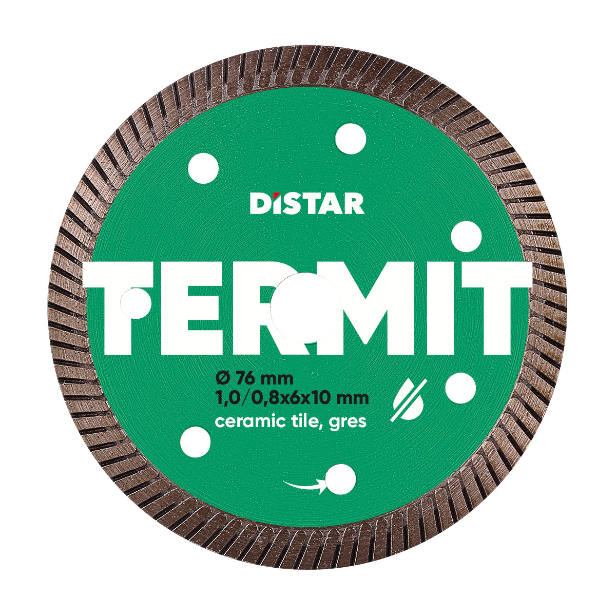 Distar Termit 76 mm diamond cutting blade for ceramic and porcelain tiles
